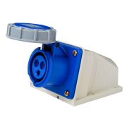 Розетка стационарная 2Р+РЕ 16А 220В IP67 РС-103 DEKraft 26196DEK