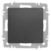 Кнопка Accent 6-109-07 10А-250В IP20 СУ графит Intro Б0063617