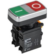 Кнопка «I-O» d22мм 1НО+1НЗ MASTER без подсветки IEK MI-BT60-11R-3-21-K51