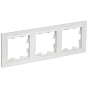 Рамка 3-м BRITE РУ-3-БрАБ арктич. бел. IEK BR-M32-K91