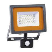Прожектор светодиодный PFL-SC SENSOR 30Вт 6500К IP54 190-260В ДО закален. матов. стекло датчик движения инфракрасный JazzWay 5001411