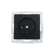 Розетка 1-м СП Vesna без заземл. ПБТ механизм черн. бархат LEZARD 742-4288-121B