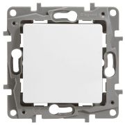 Выключатель 1-кл. СП Etika 10А IP20 250В 10AX с подсветкой/индикацией безвинтов. зажимы механизм бел. IEK 672203