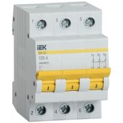 Выключатель нагрузки (мини-рубильник) 3п 125А ВН-32 KARAT IEK MNV10-3-125